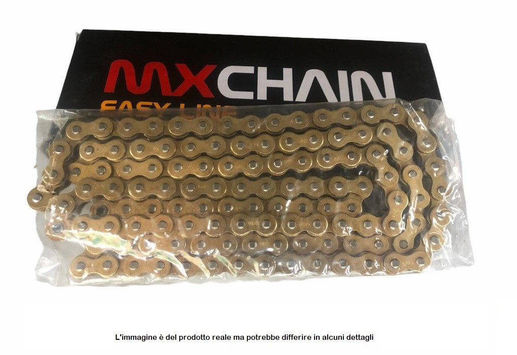 MX CHAIN 520 Chain – Cross Enduro, 120 Links, Gold, Non-O-Ring, EC520HO.120