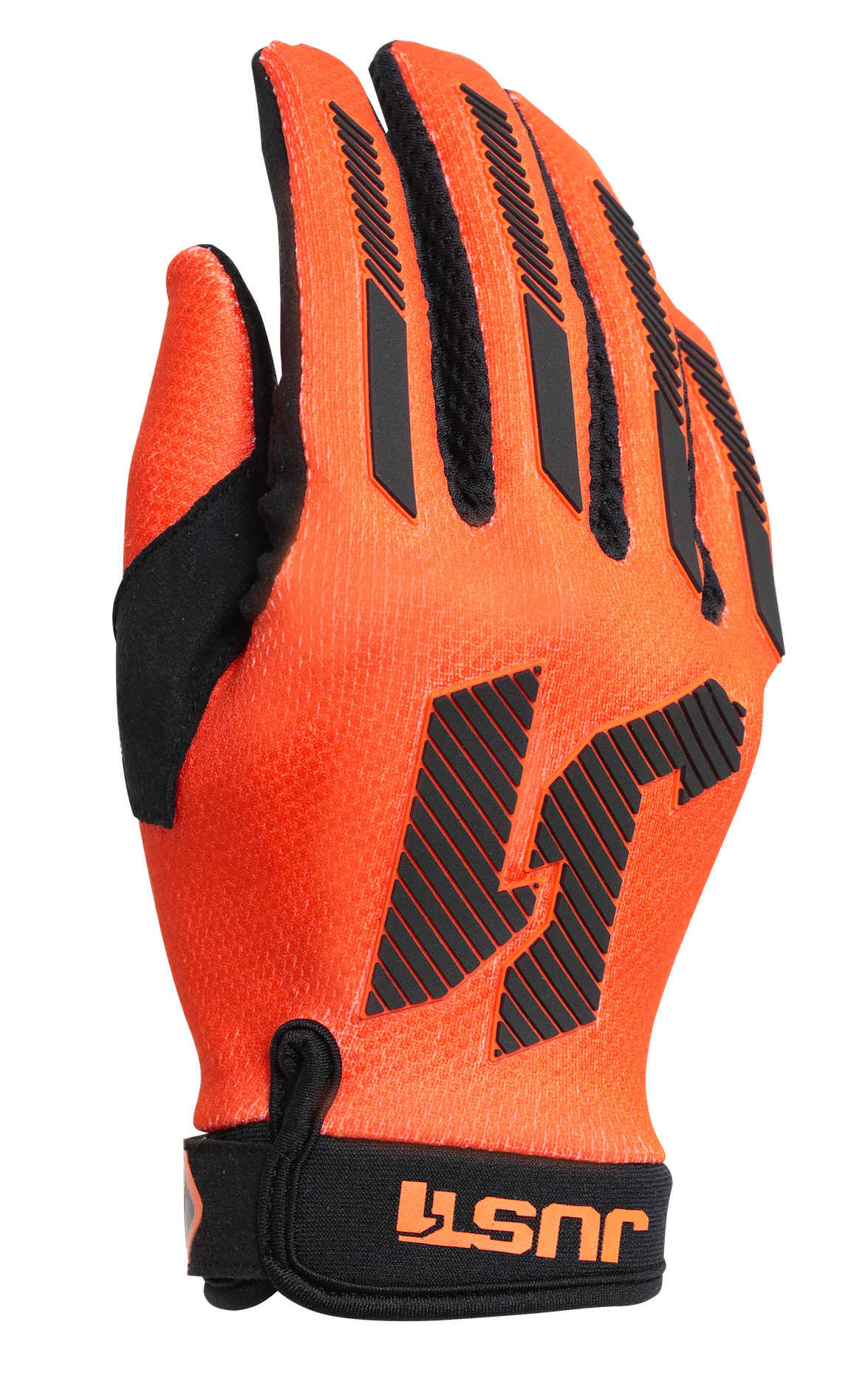 Guanti cross adulto JUST1 J-FORCE Arancio Fluo Nero - Evomotor