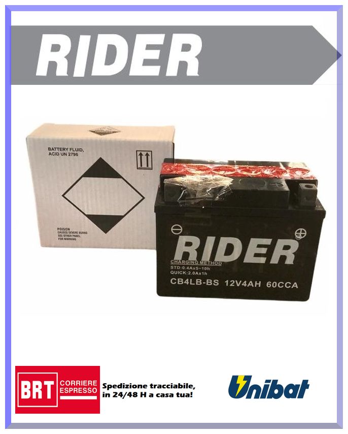 Batteria PEUGEOT Trekker R10 C/Antifurto 50cc - 1998 2003 - Rider - Evomotor