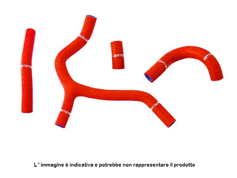 Tubi radiatore Honda CRF 450 R (2013-2014) Rosso