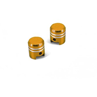 coppia tappi valvola oro anodizzato