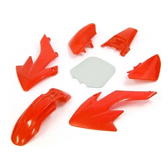 set plastiche pitbike crf 50 rosse