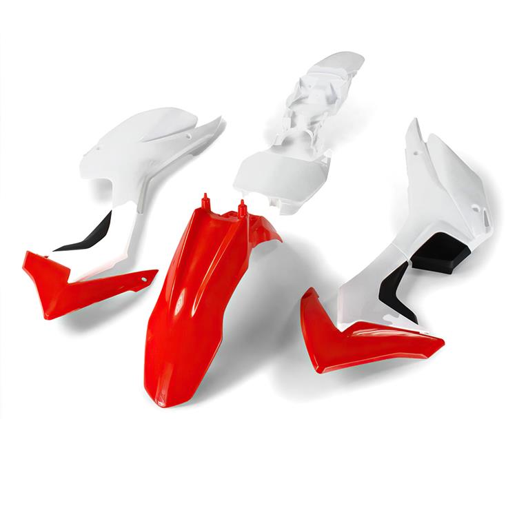 Kit plastiche pit bike CRF 110 Bianco Rosso modello 2