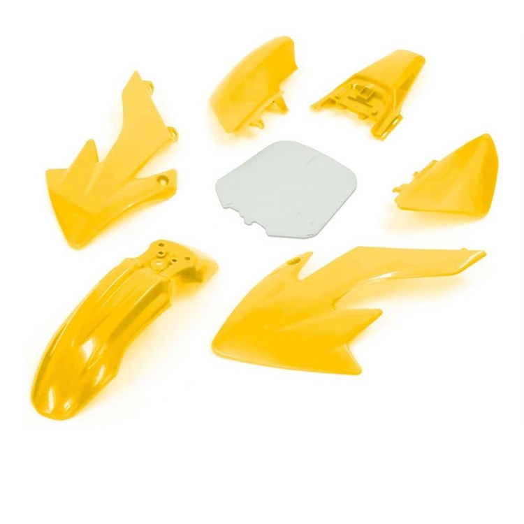 Kit plastiche pit bike CRF 50 Giallo tabella Bianco