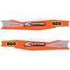 Set adesivi forcellone KTM 85 SX (2004-2014) Renthal Arancio Bianco in Grafiche Minicross Personalizzabili