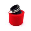 Filtro Aria pit bike 38 mm storto Rosso  in Alimentazione e Carburatori