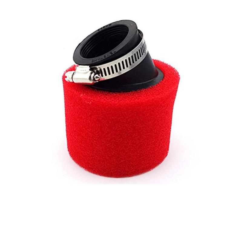 Filtro Aria pit bike 38 mm storto rosso 