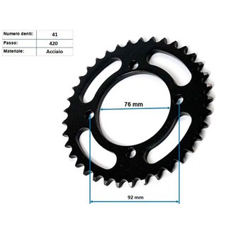 corona acciaio 420 z41 pitbike 4f