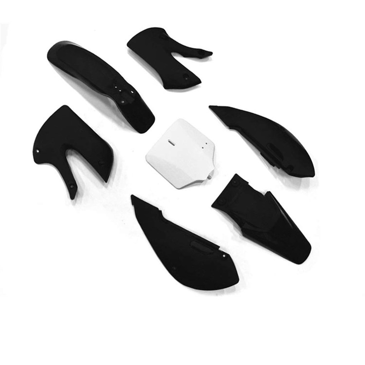 Kit plastiche pit bike KLX Nero tabella Bianco