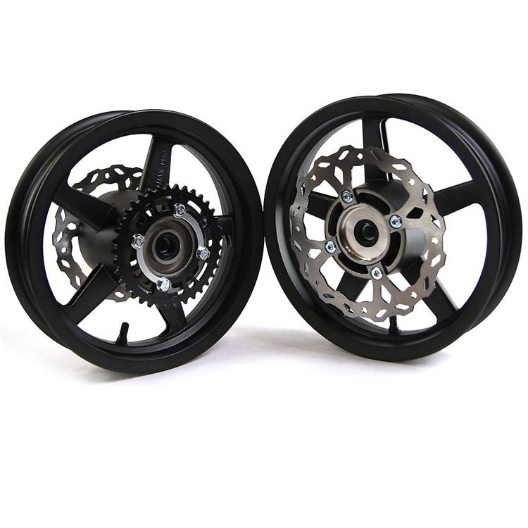 Kit cerchi in lega SUPERMOTO 2.50/3.00-12 con cuscinetti 15mm