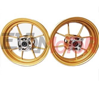 set cerchi light 250 300 12 oro 4 fori