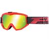 Mascherina PRO GRIP Atzaki 3201 Rosso - lente a specchio Giallo in Mascherine Motocross