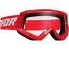 Mascherina THOR Combat Rosso - lente chiara in Mascherine Motocross