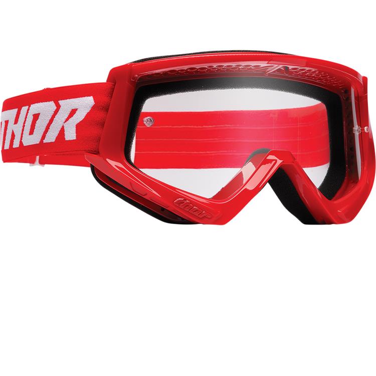 Mascherina THOR Combat Rosso - lente chiara