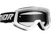 Mascherina THOR Combat Bianco Nero - lente chiara in Mascherine Motocross