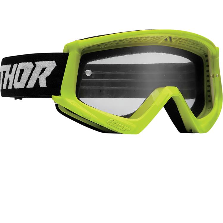Mascherina THOR Combat Giallo Fluo - lente chiara