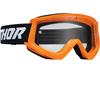 Mascherina THOR Combat Arancio Nera - lente chiara in Mascherine Motocross