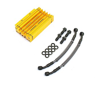 kit radiatore olio pitbike oro