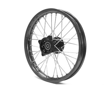 cerchio anteriore 19 cross nero con cuscinetti 15mm