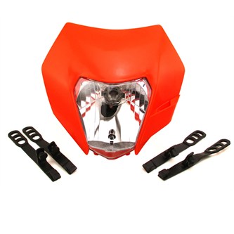 maschera portafaro ktm replica arancione