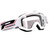 Mascherina PRO GRIP Raceline 3201 Bianco - lente chiara in Mascherine Motocross