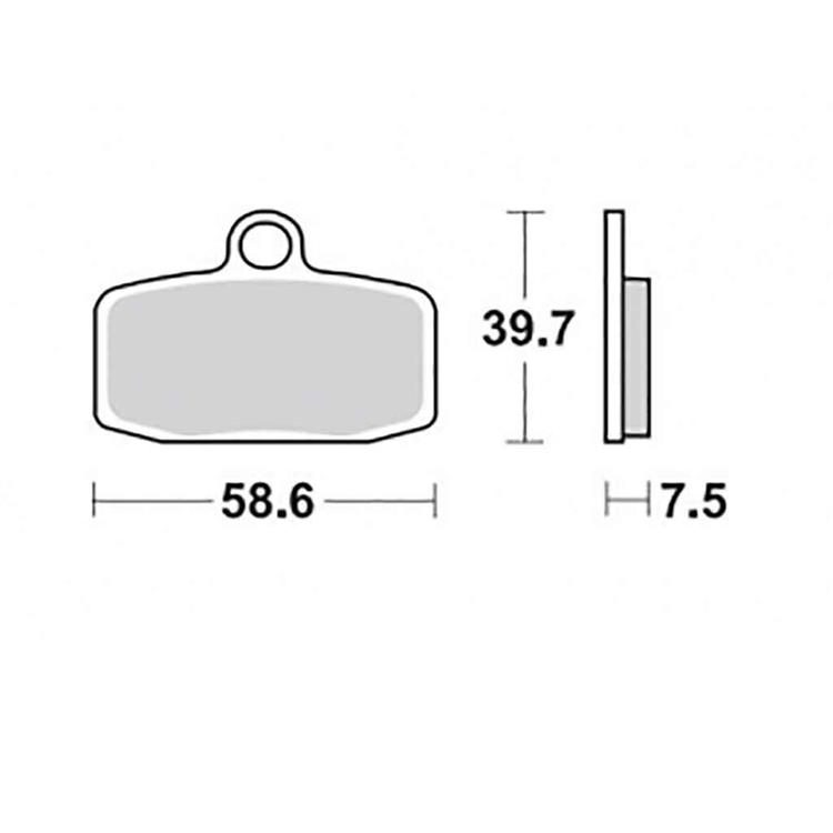 Pastiglie freno anteriori Formula 4P Brembo SX