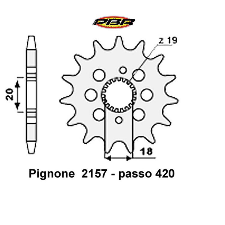 Pignone PBR Z14 Honda CRF 150 R (2007-2025)