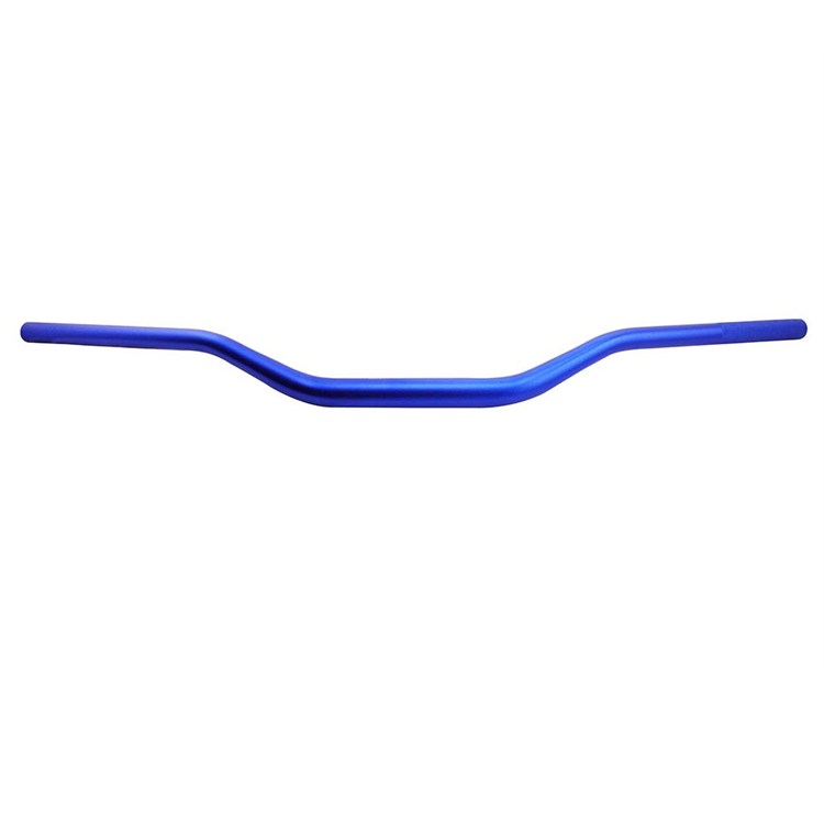 Manubrio pit bike piega bassa Blu 28 mm