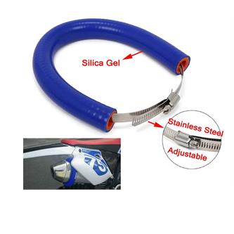 tubo protettivo terminale scarico blu