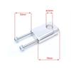 Riser Manubrio fissi 22 mm silver H75 mm in Sospensioni e Piastre