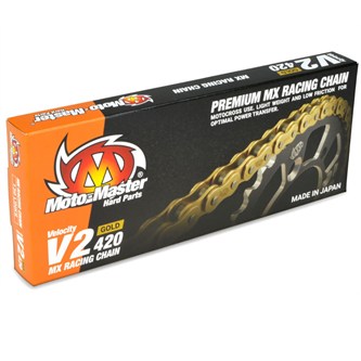 catena motomaster 420 130 maglie oro