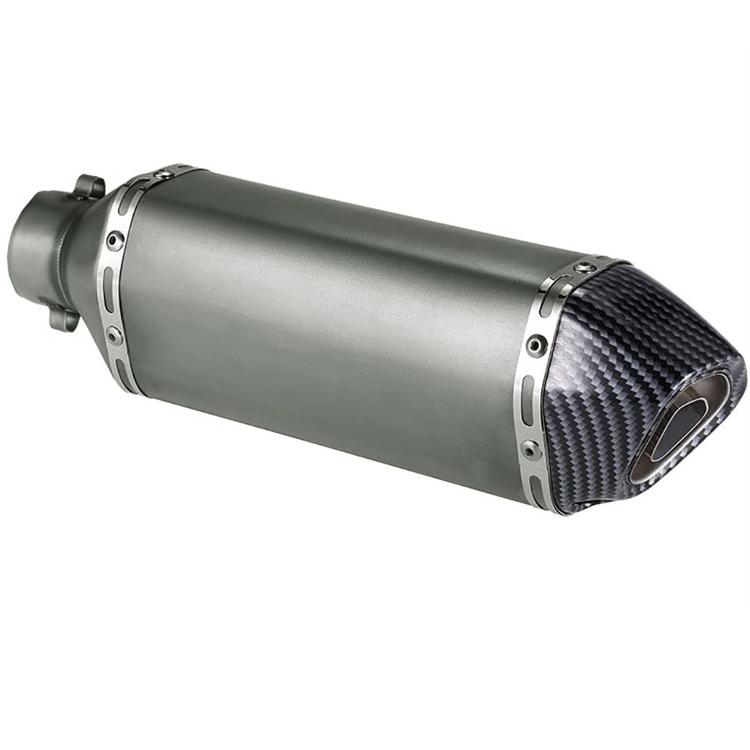 Terminale Race imbocco 38 mm lunghezza 31 cm Titanium Carbon