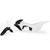 Kit plastiche pit bike CRF 110 Bianco Nero modello 1 in Grafiche e Plastiche
