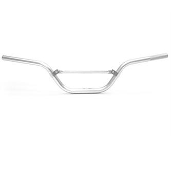 manubrio eco alluminio 22 mm piega alta argento