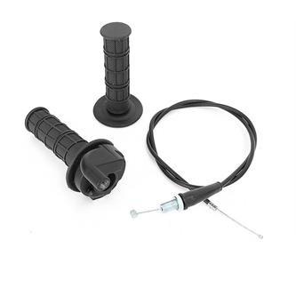 kit comando gas pitbike nere
