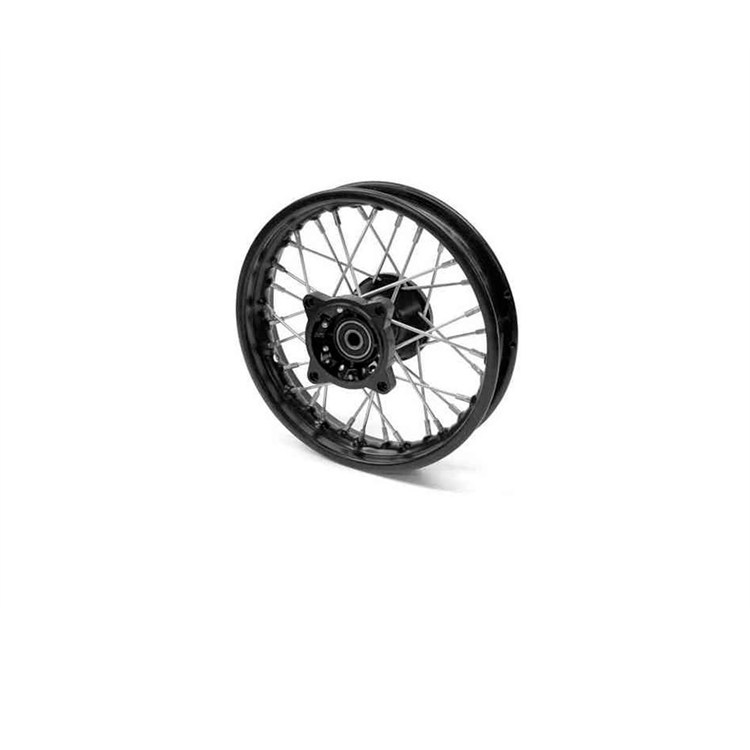 Cerchio a raggi anteriore 2.15-12 motard con cuscinetti 15mm