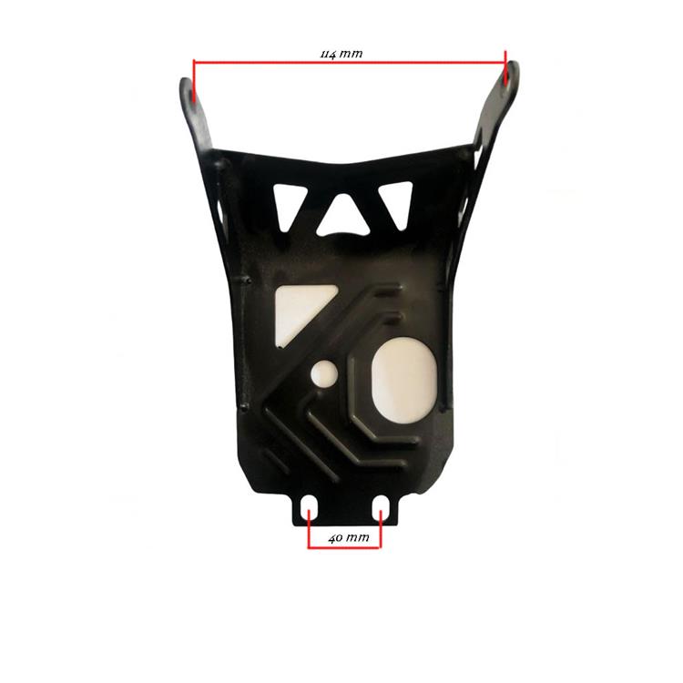 Piastra Paramotore In Alluminio CNC Per Kawasaki Z900RS 2018-2025 | Protezione Motore E Telaio, Installazione Facile (nera)