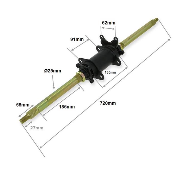 Assale quad-miniquad posteriore completo