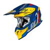 Casco Moto Cross JUST1 J39 REACTOR Giallo Blu - Opaco in Caschi Motocross