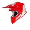 Casco Moto Cross JUST1 J18 PULSAR Rosso Bianco - Opaco in Caschi Motocross