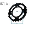 Corona acciaio 420 Z37 4 fori in Trasmissione
