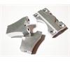 Riser Manubrio regolabili CNC 22 mm silver in Sospensioni e Piastre