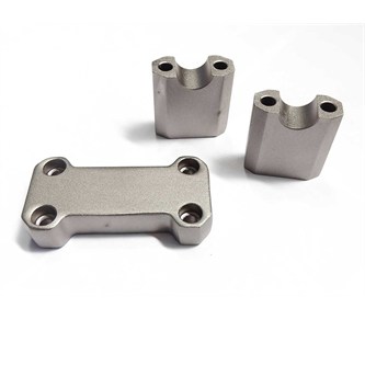 riser manubrio fissi 22 mm grigio