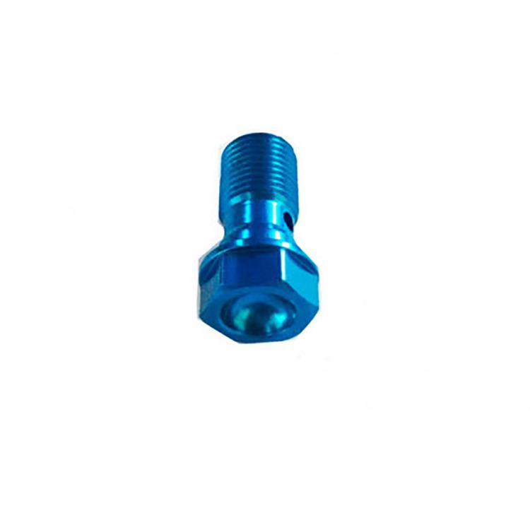 Raccordo pinza/pompa M10x1.00 blu