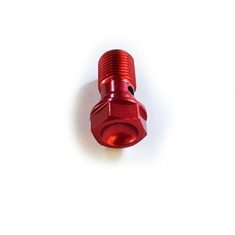 Raccordo pinza/pompa M10x1.00 rosso