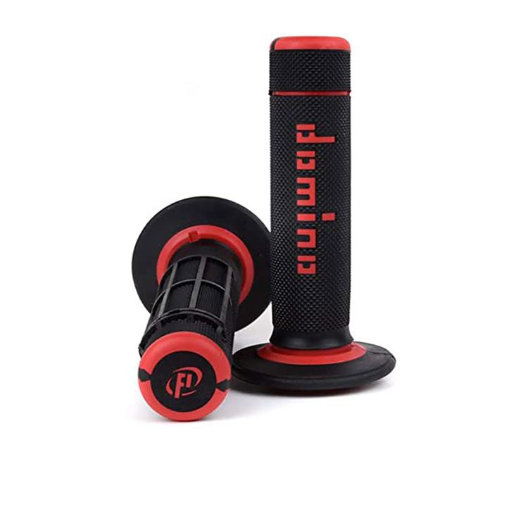 Manopole DOMINO CROSS Nero - Rosso