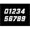 Numeri adesivi PVC alta resistenza Bianco in Accessori Pitbike
