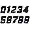 Numeri adesivi PVC alta resistenza Nero in Accessori Pitbike