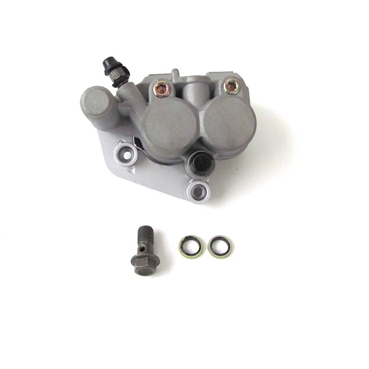 Pinza freno anteriore pit bike doppio pistoncino 51 mm M10 per disco 220 mm