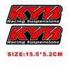 Set adesivi forcella Kayaba Racing Rossi in Adesivi